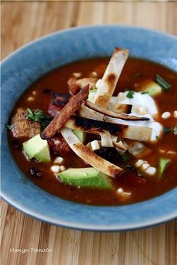 Chicken Tortilla Soup with Corn and Black Beans
