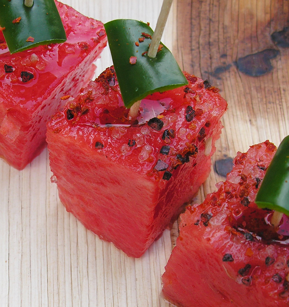 Watermelon chili sliders