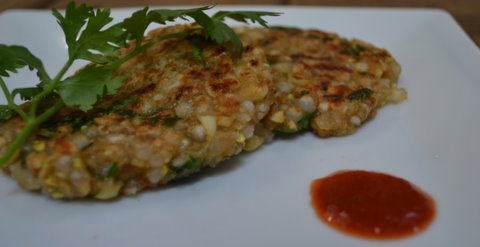 Corn & Sago croquettes