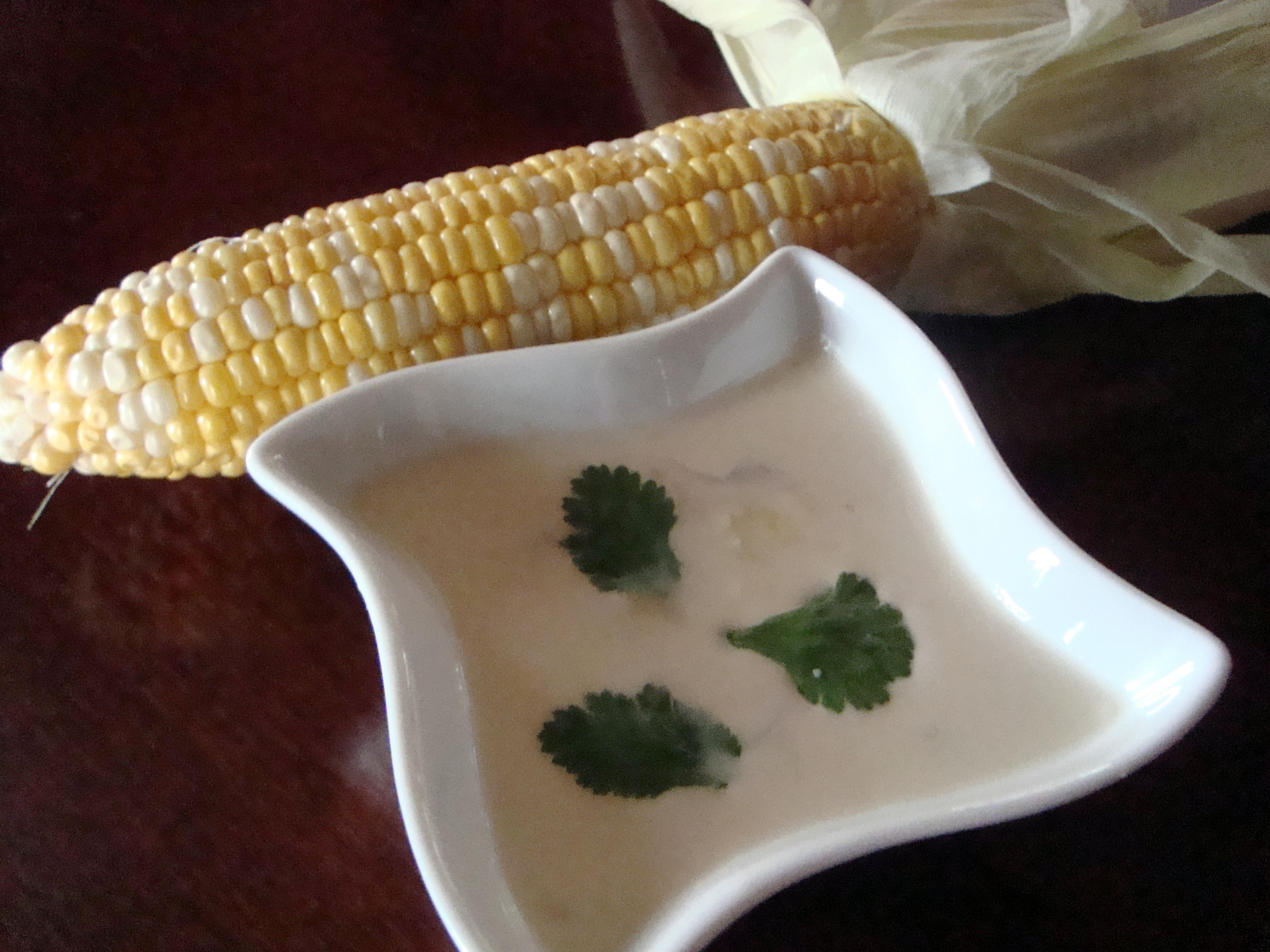 Sweet Chili and Coconut Corn Soup