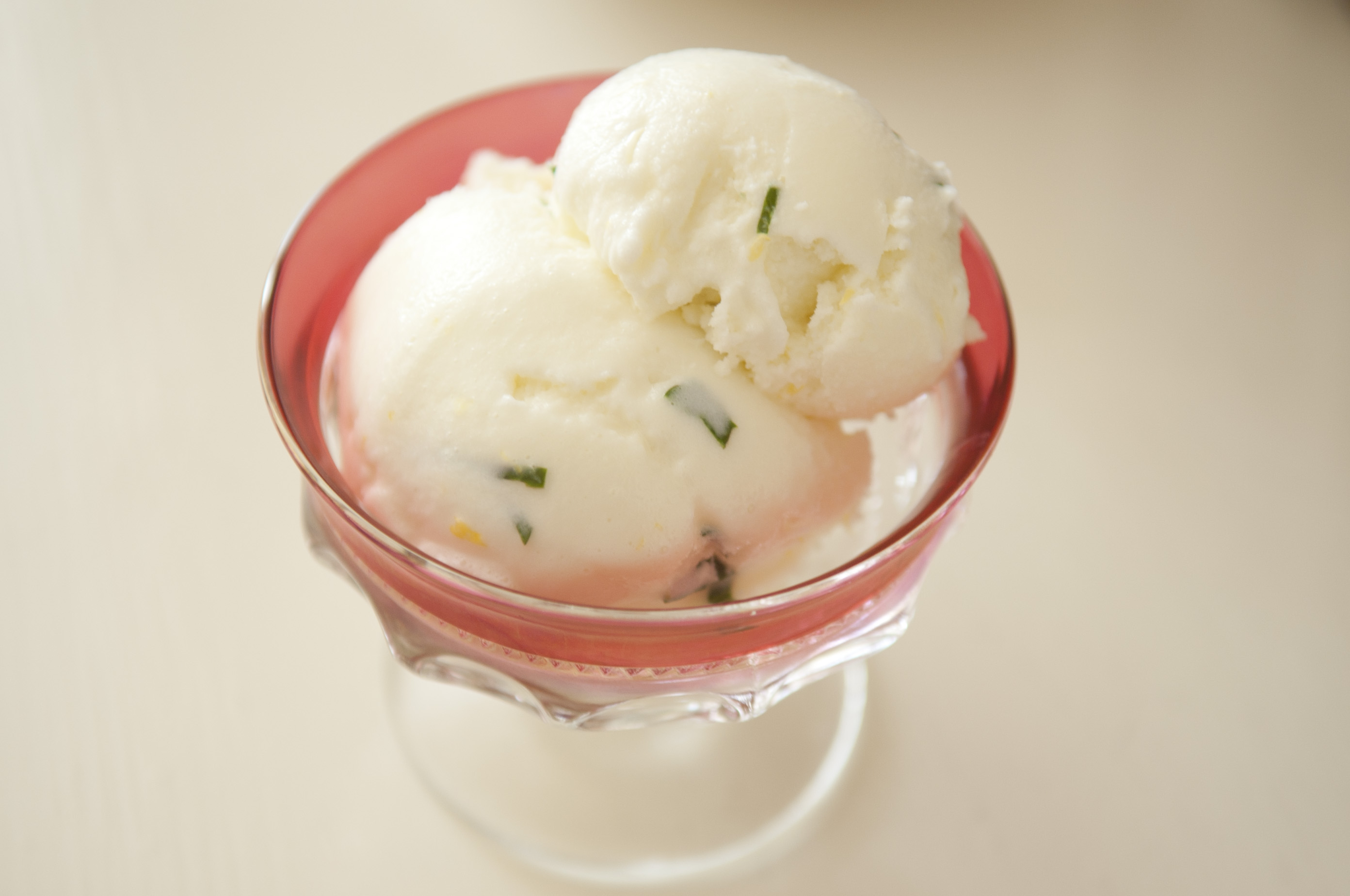 Lemon Basil Sherbet