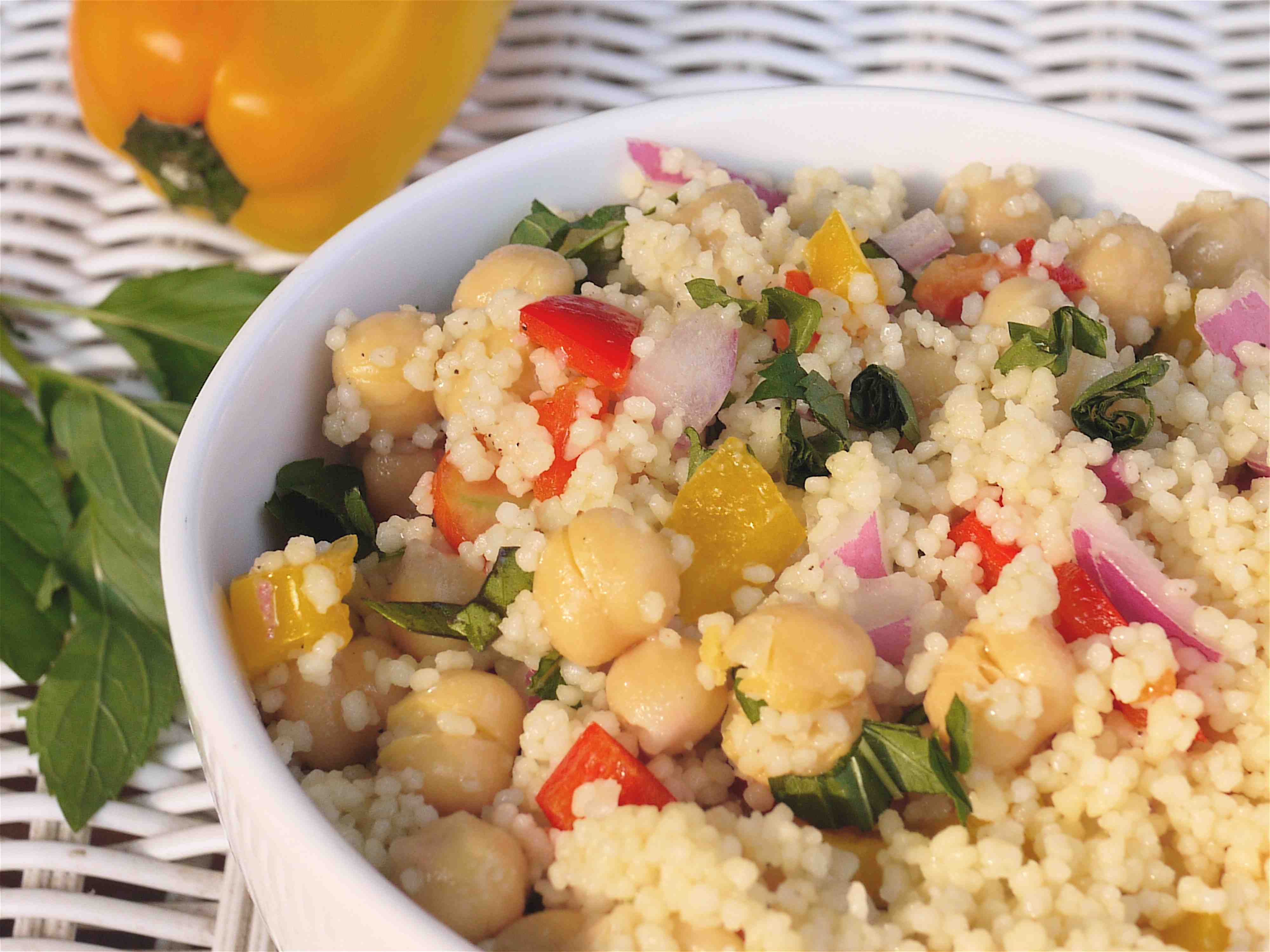 Couscous and chickpea salad