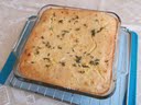 Corn and Tomato Crustless Quiche with Fresh Tomato Salad