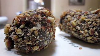 Frozen Nutty Chocolate Bananas on a Stick