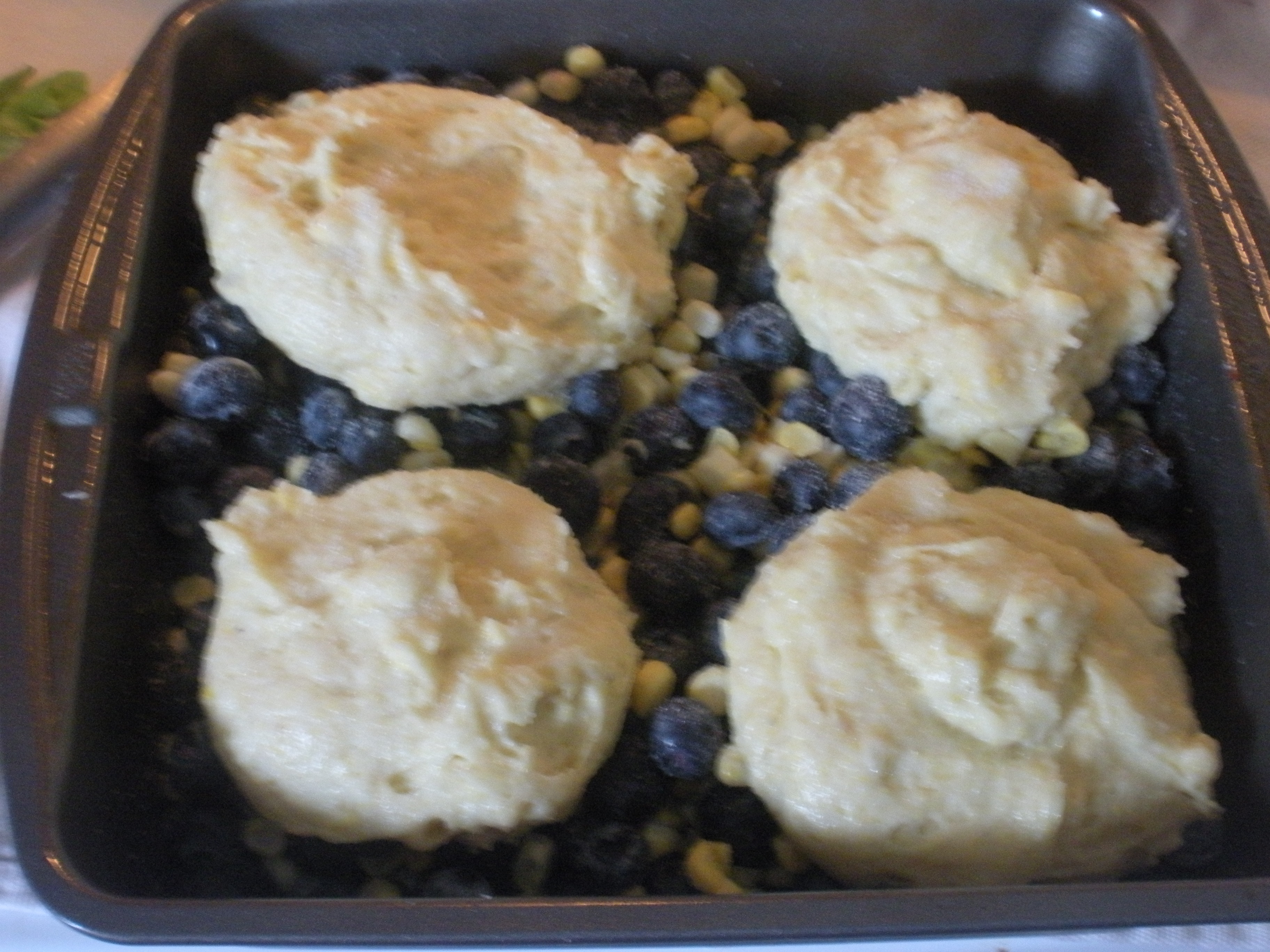 Corny Blueberry Cobbler