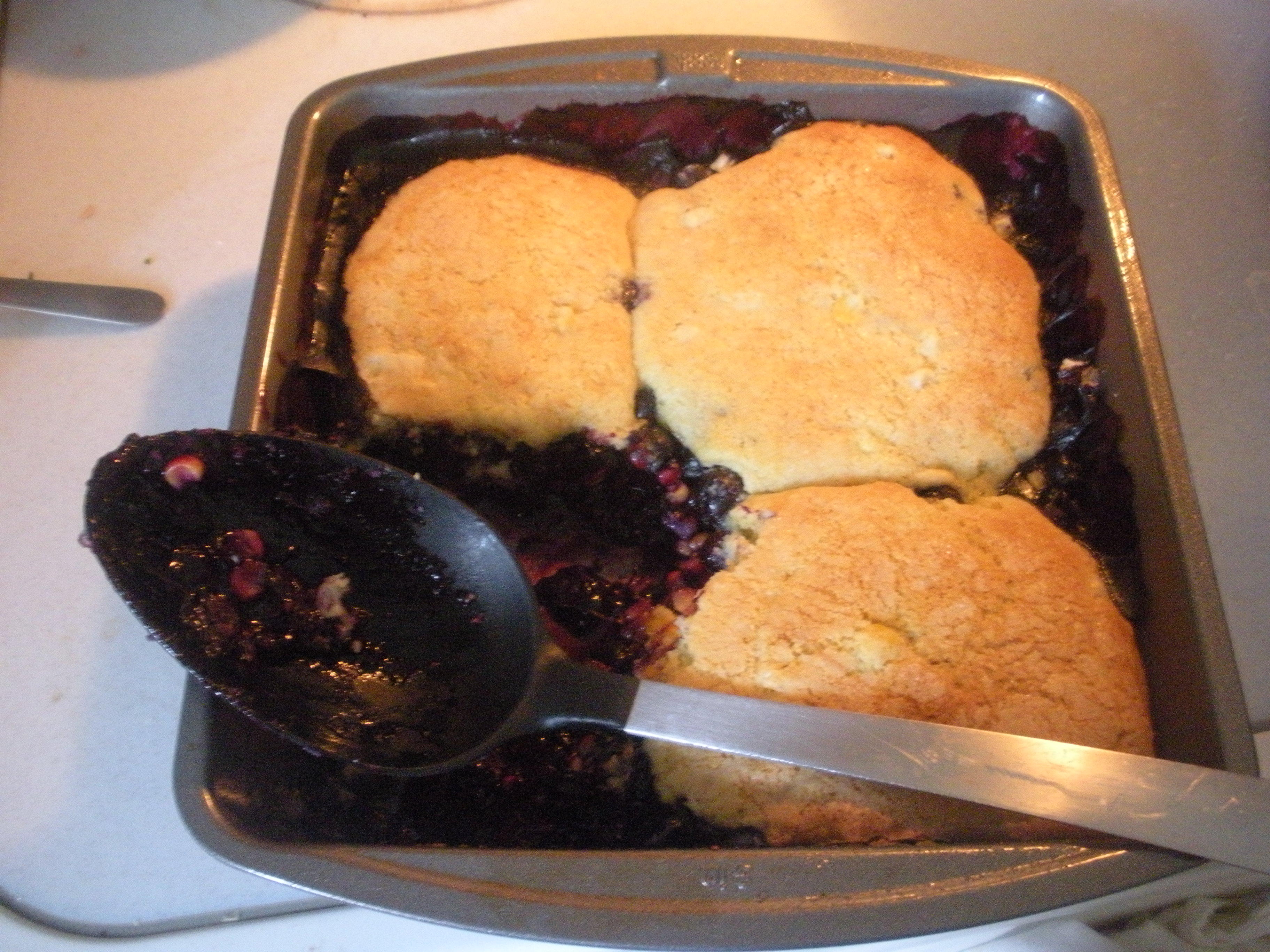 Corny Blueberry Cobbler