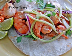 Grilled Ponzu Shrimp Tacos