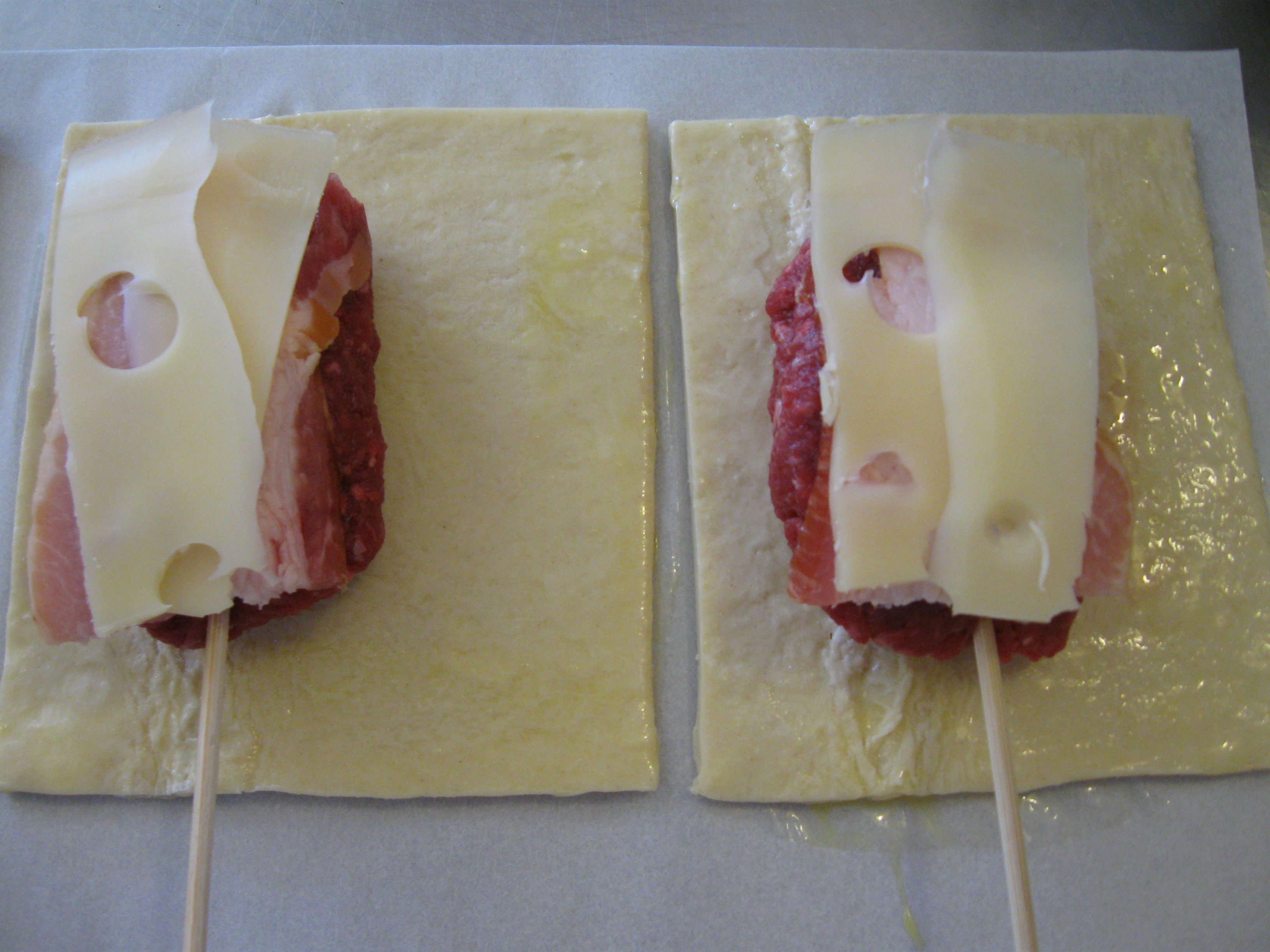 Bison Burgers on a Stick