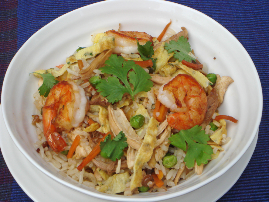 Prawn and Turkey Nasi Goreng