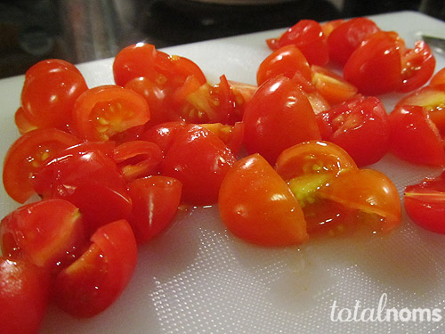 Pan-Seared Tilapia with Balsamic-Cherry Tomato Quick Sauce