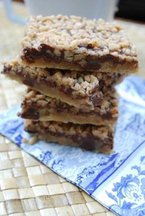 Chocolate Toffee Shortbread Bars