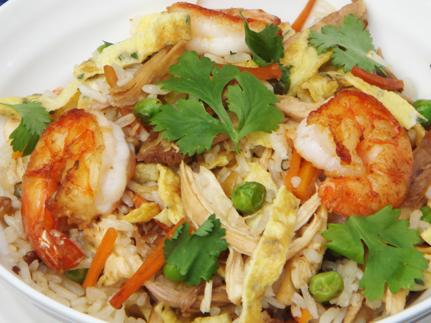 Prawn and Turkey Nasi Goreng