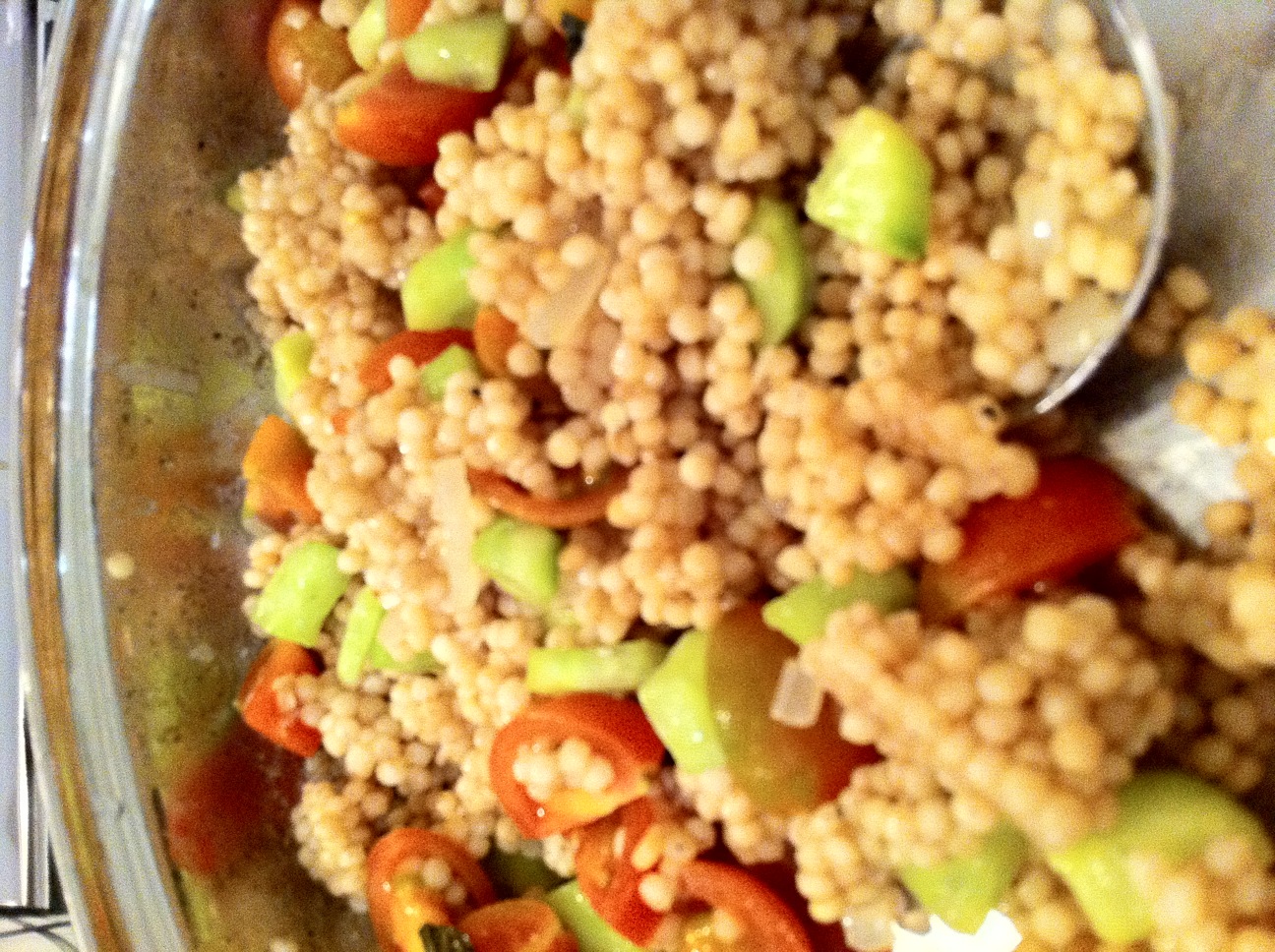 Garden Fresh Israeli Couscous recipe on