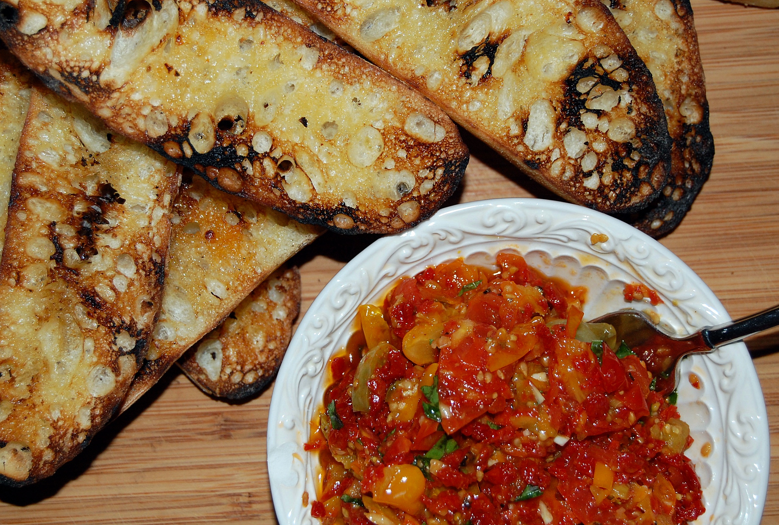Roasted Double or Triple Tomatoes for Bruschetta