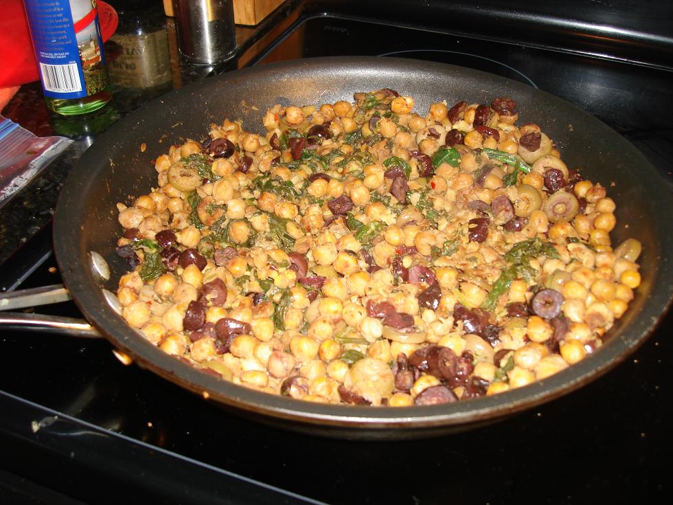 Pan Fried Garbanzos