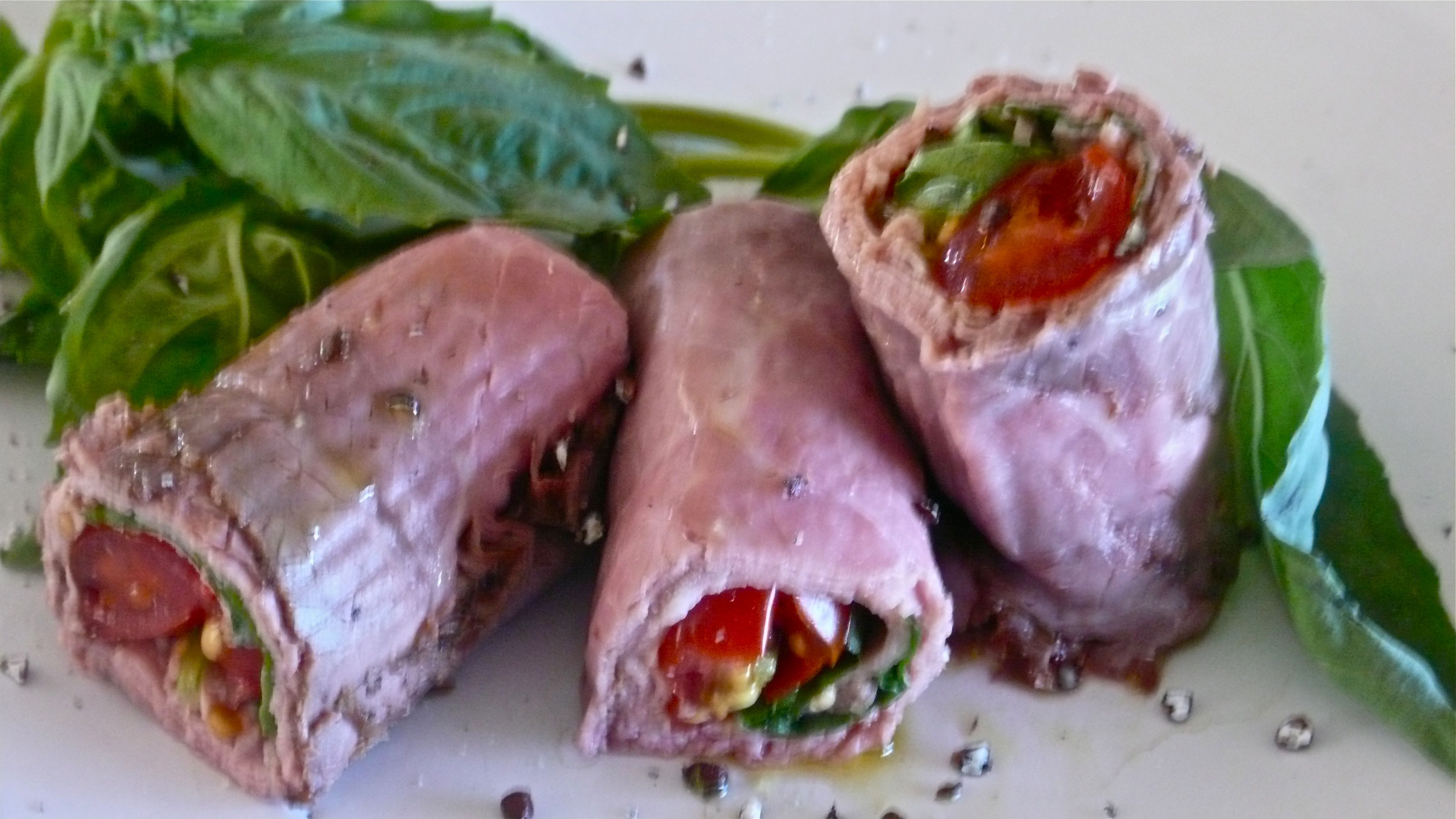 Tomato and Beef Roll
