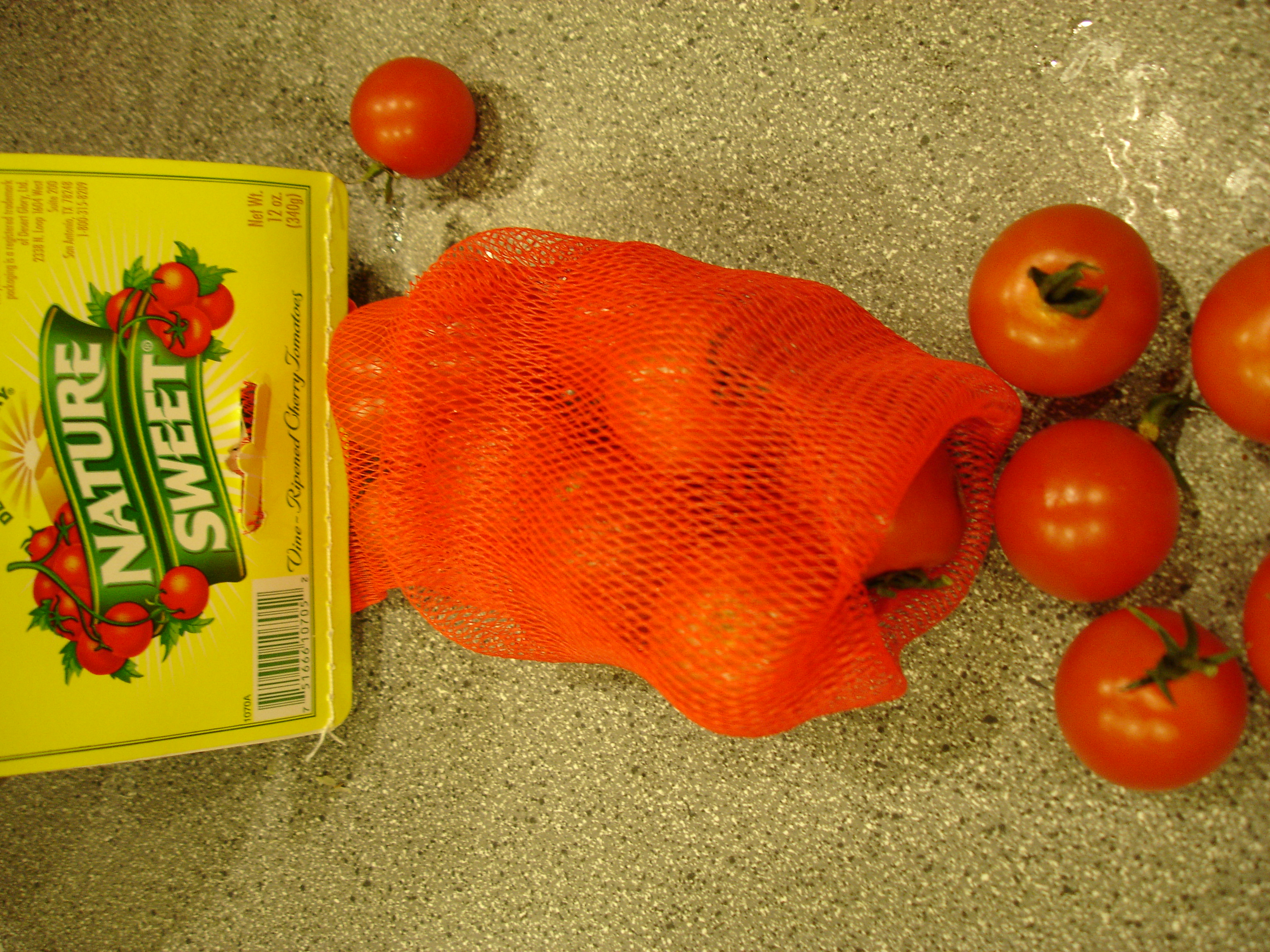 Pickled Papaya Stuffed Cherry Tomatoes