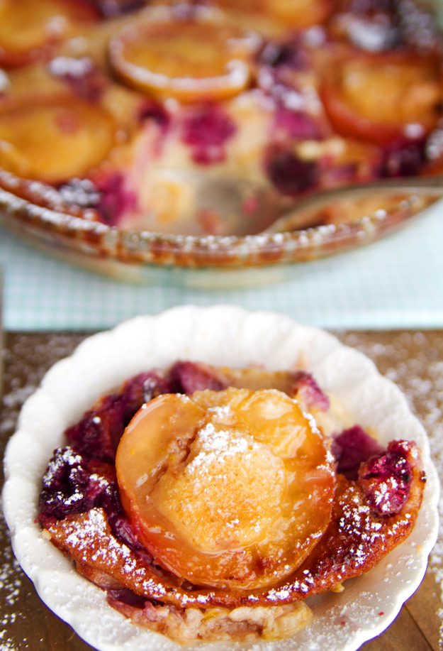 Peach and Berry Clafoutis