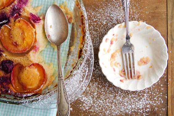 Peach and Berry Clafoutis