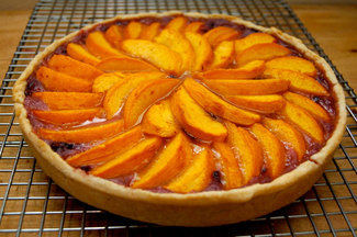 Peach-and-blackberry-tart