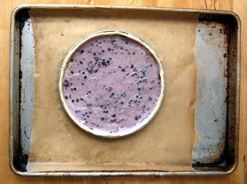 Mid-Summer Peach Tart with Blackberry Custard