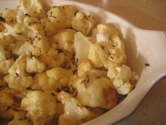 Roasted Cauliflower with Walnut Oil and Toasted Cumin
