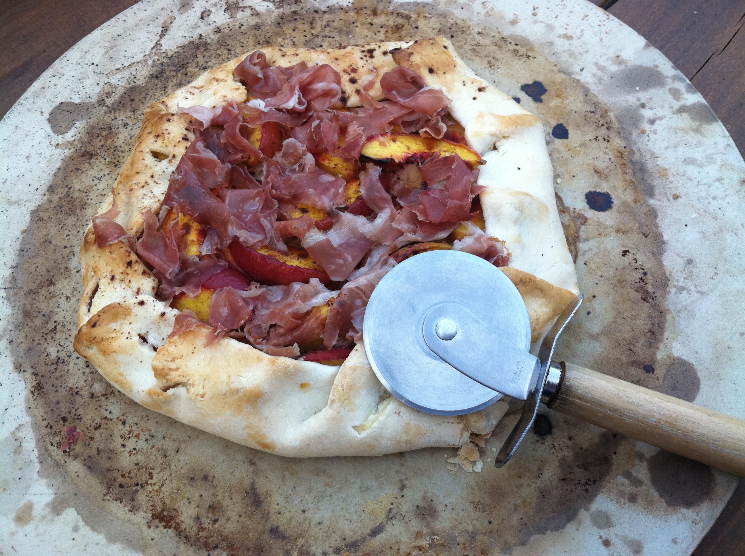 Rustic Ricotta and Peach Tart