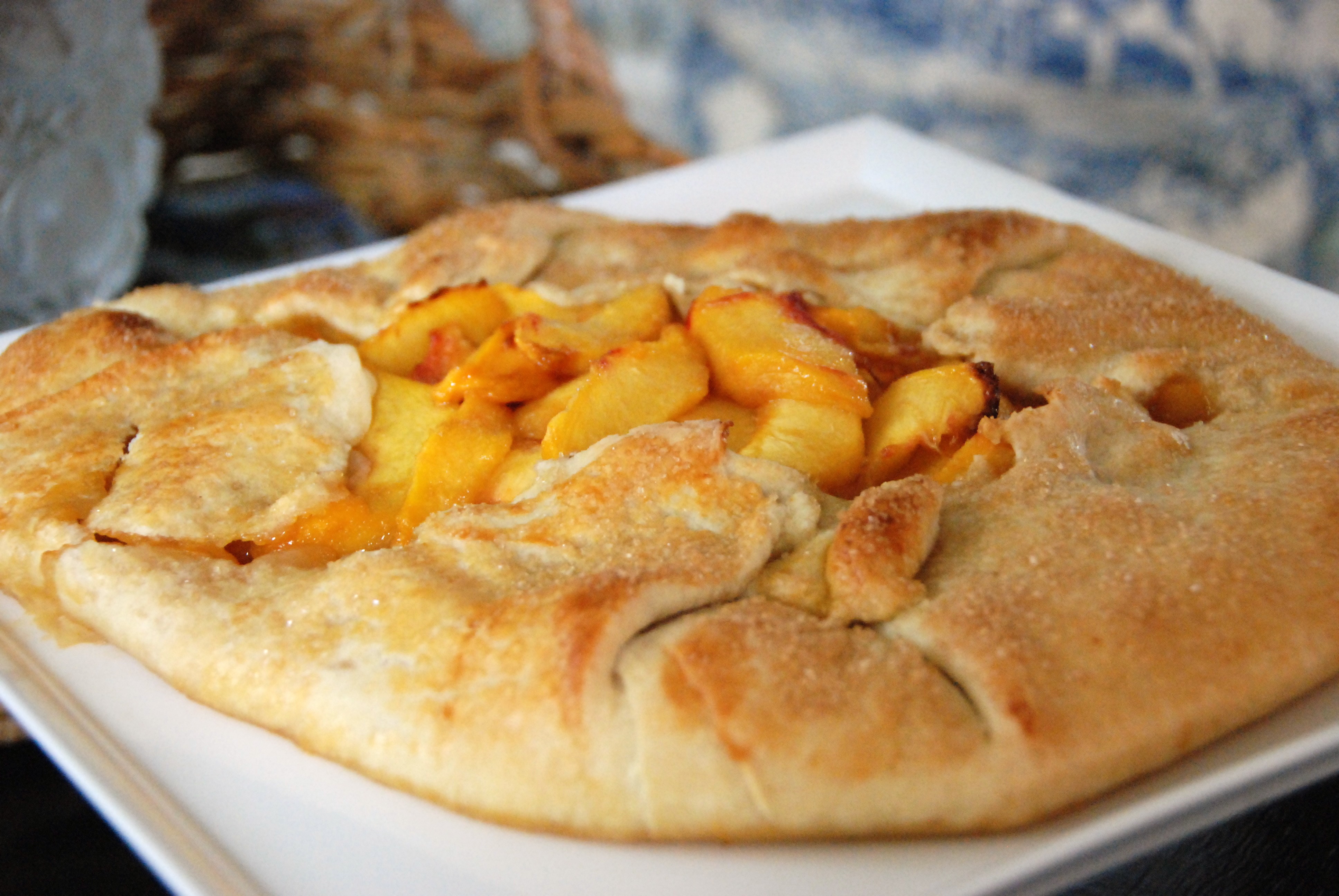 A Simply Elegant Peach Tart