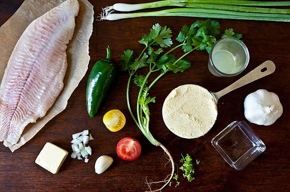 Cherry Tomato Tequila Butter Salsa with Fried Fish