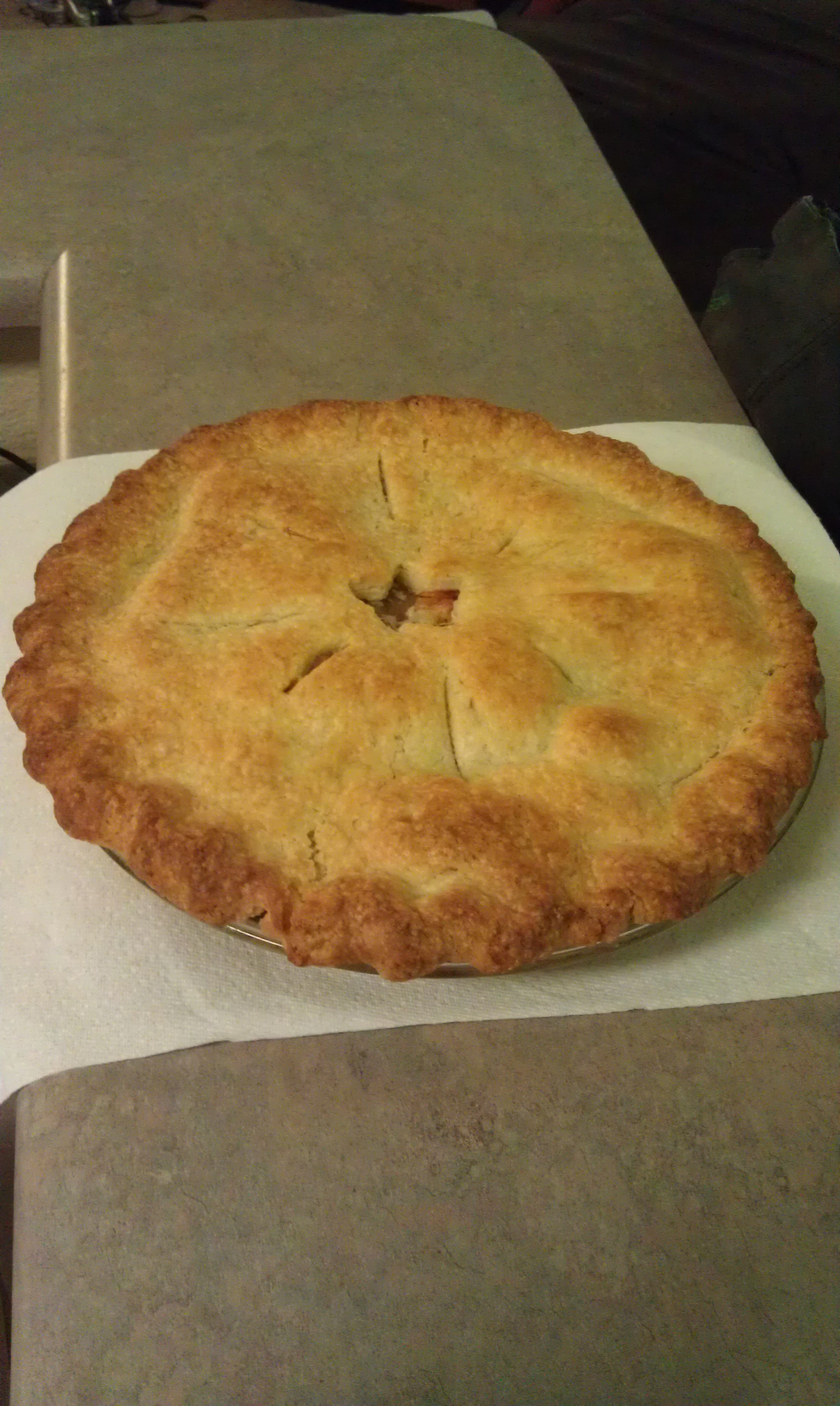 Boozy Grilled Peach Pie