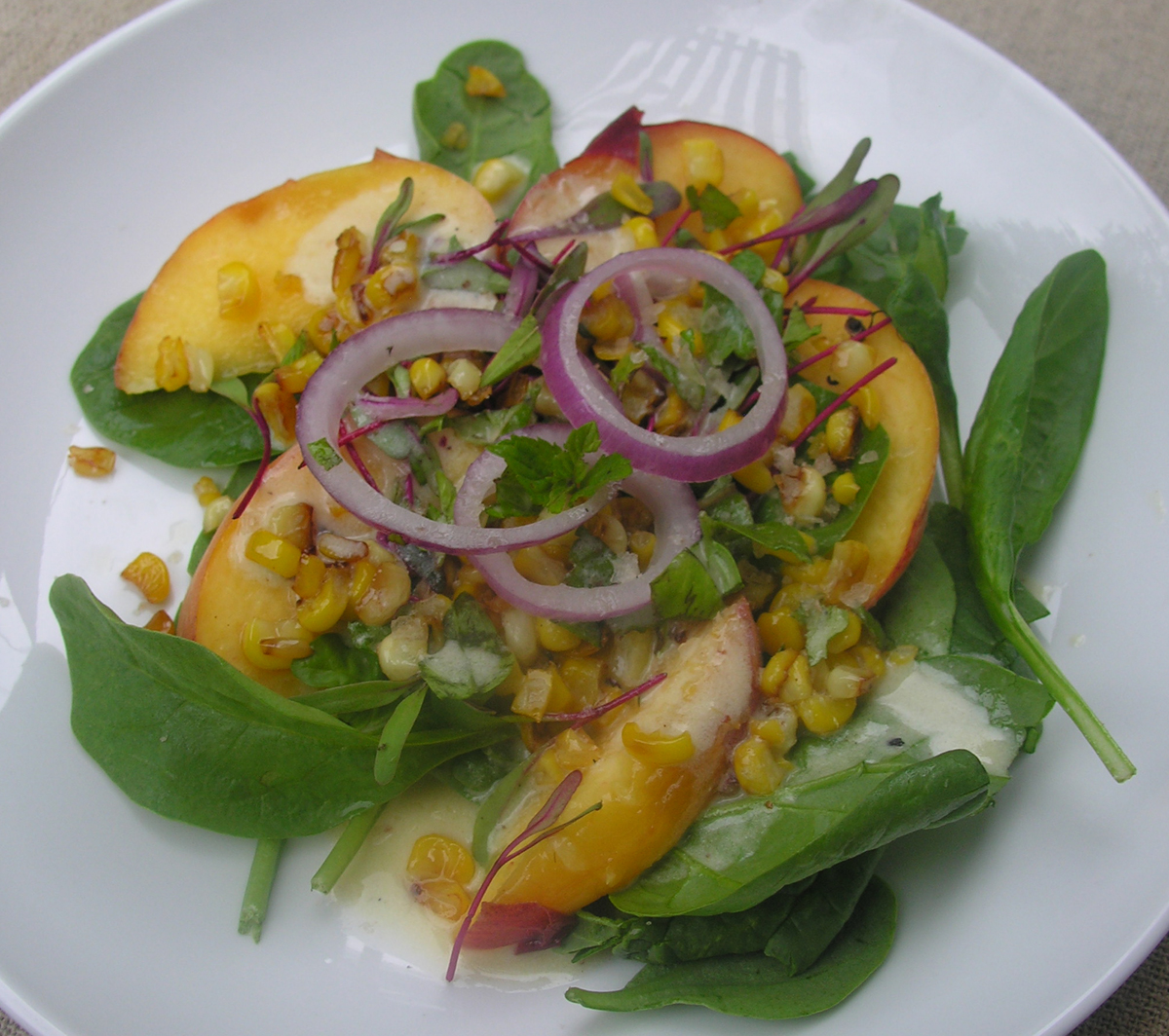 Warm orchard and field salad