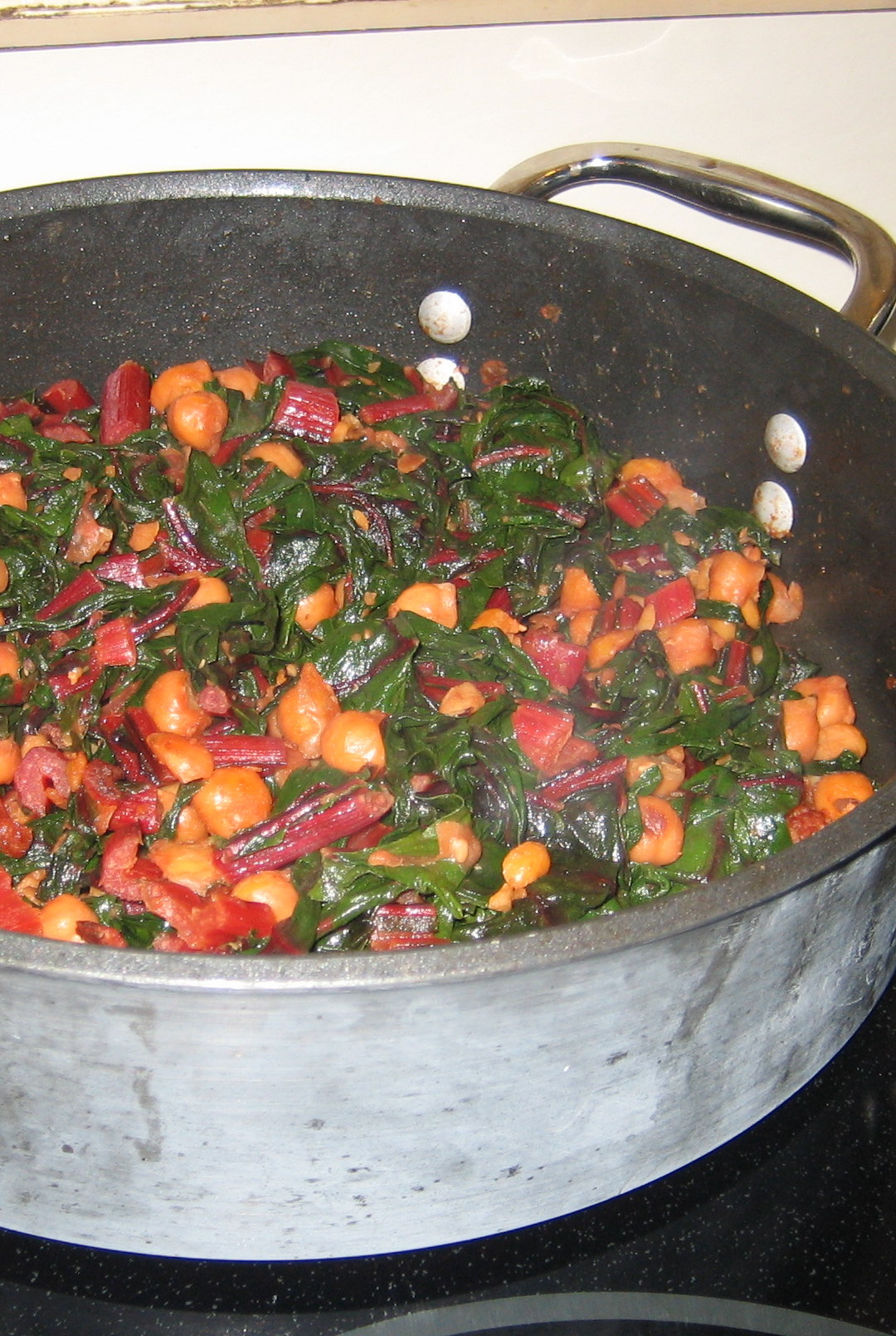 Savory Swiss Chard with Chickpeas