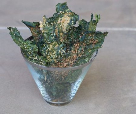 Crispy Parmesan Kale Chips