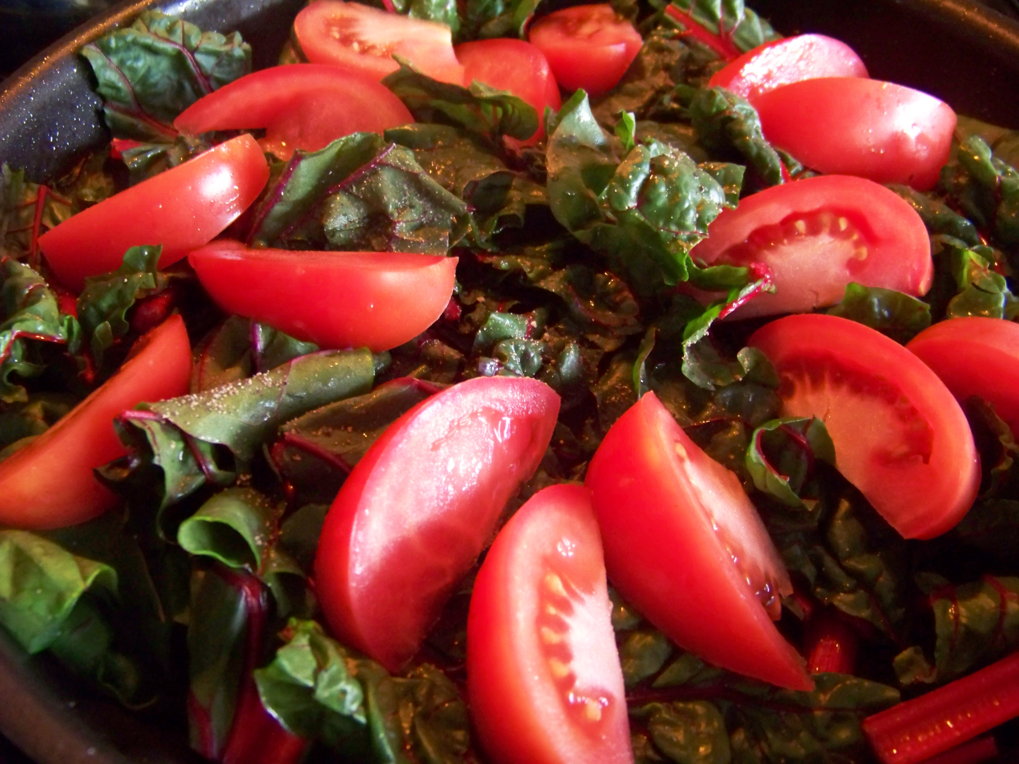 Baconized Swiss Chard