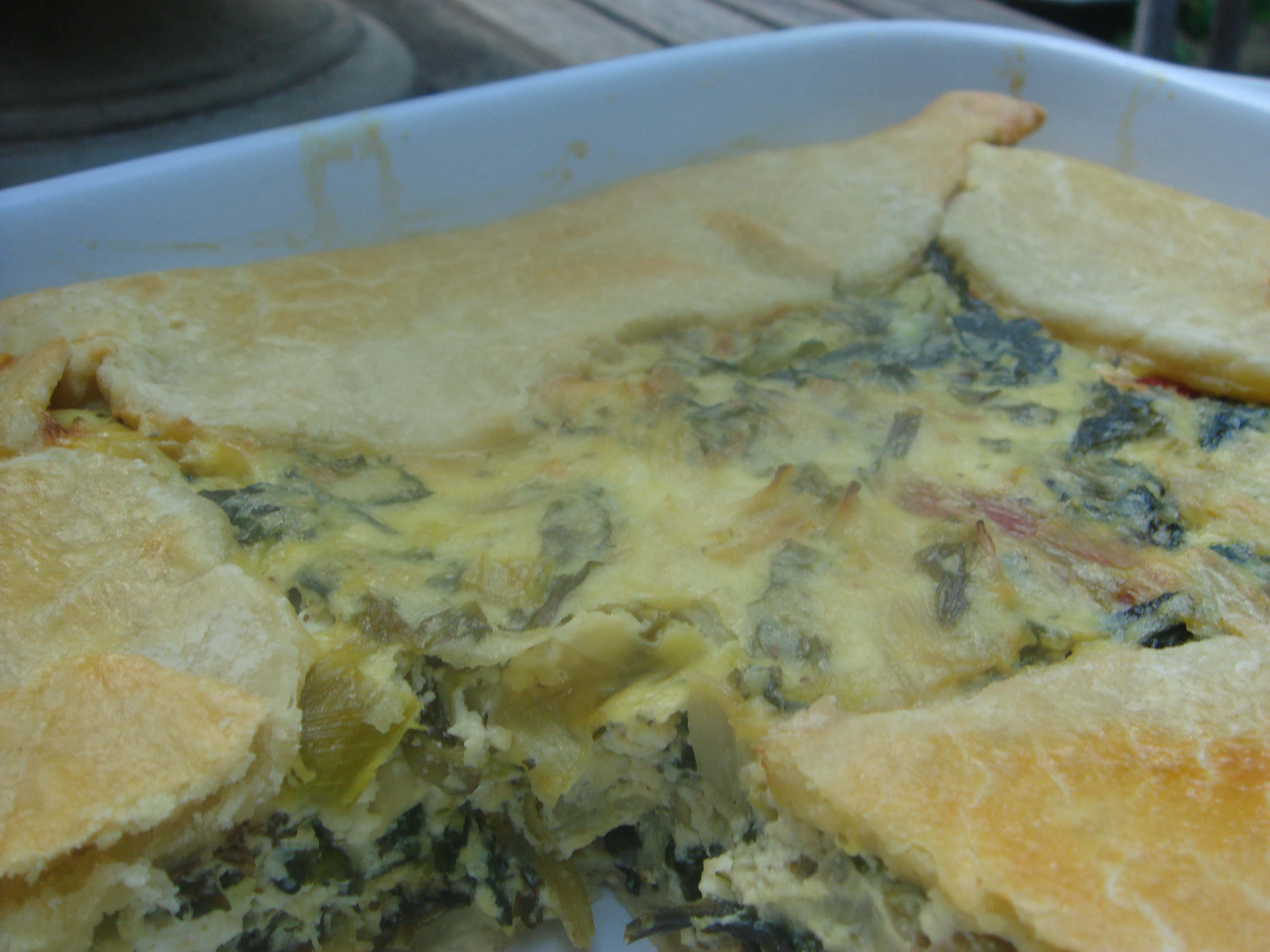 Crostata With Mixed Greens