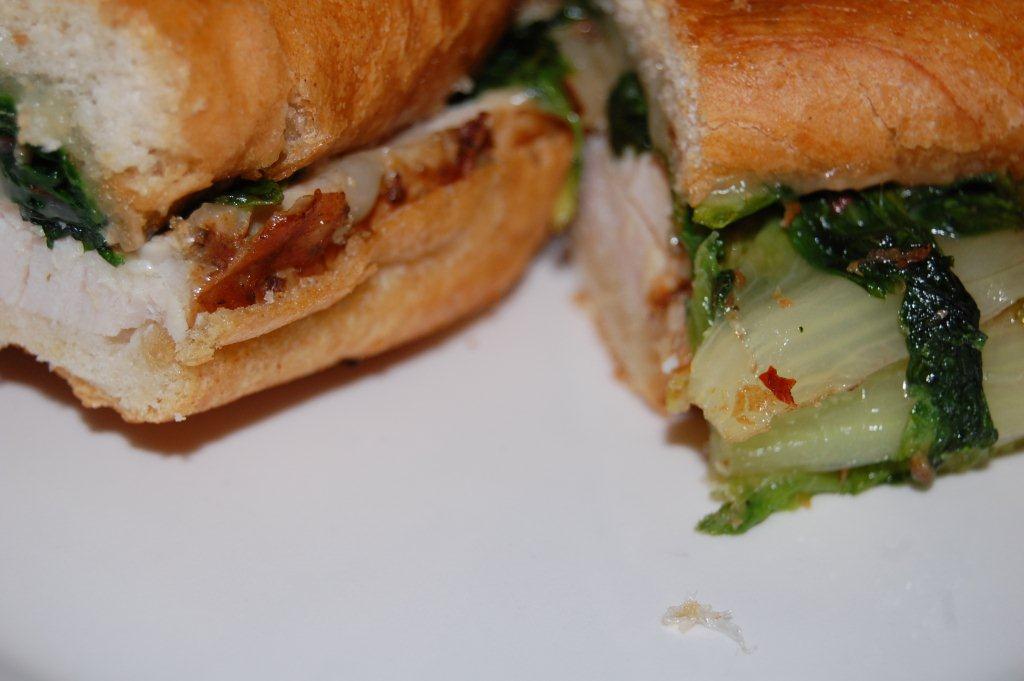 Turkey Porchetta and Sweet 'Scarole Paninis