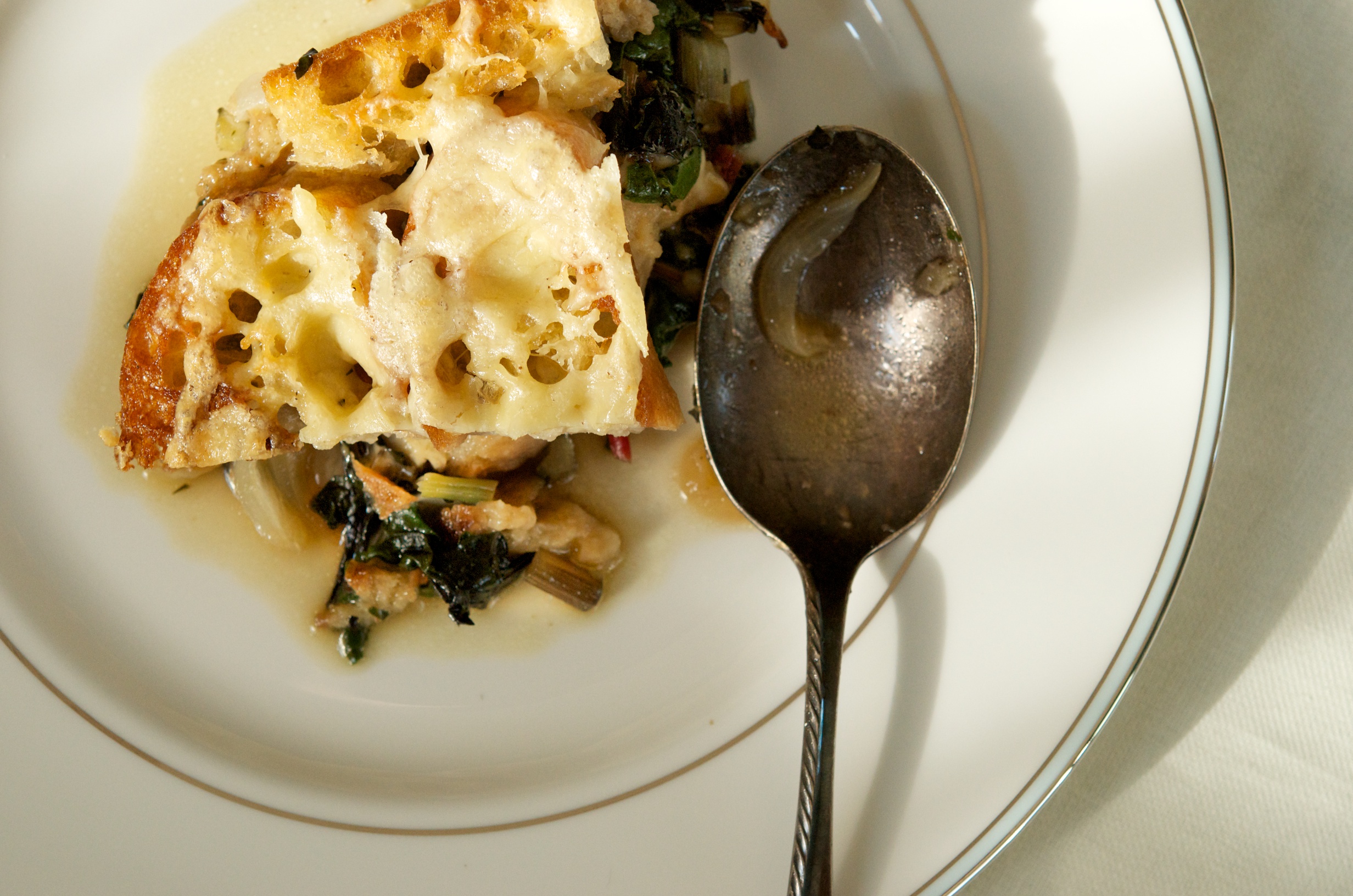 Onion and Swiss Chard Panade