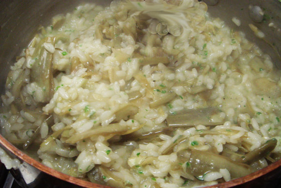 Artichoke and Champagne Risotto - Risotto con i Carciofi allo Champagne
