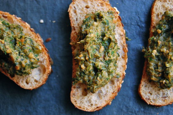 Roasted Kale and Eggplant Tapenade