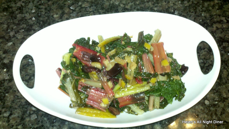 Sauteed Chard with Preserved Lemon and Olives