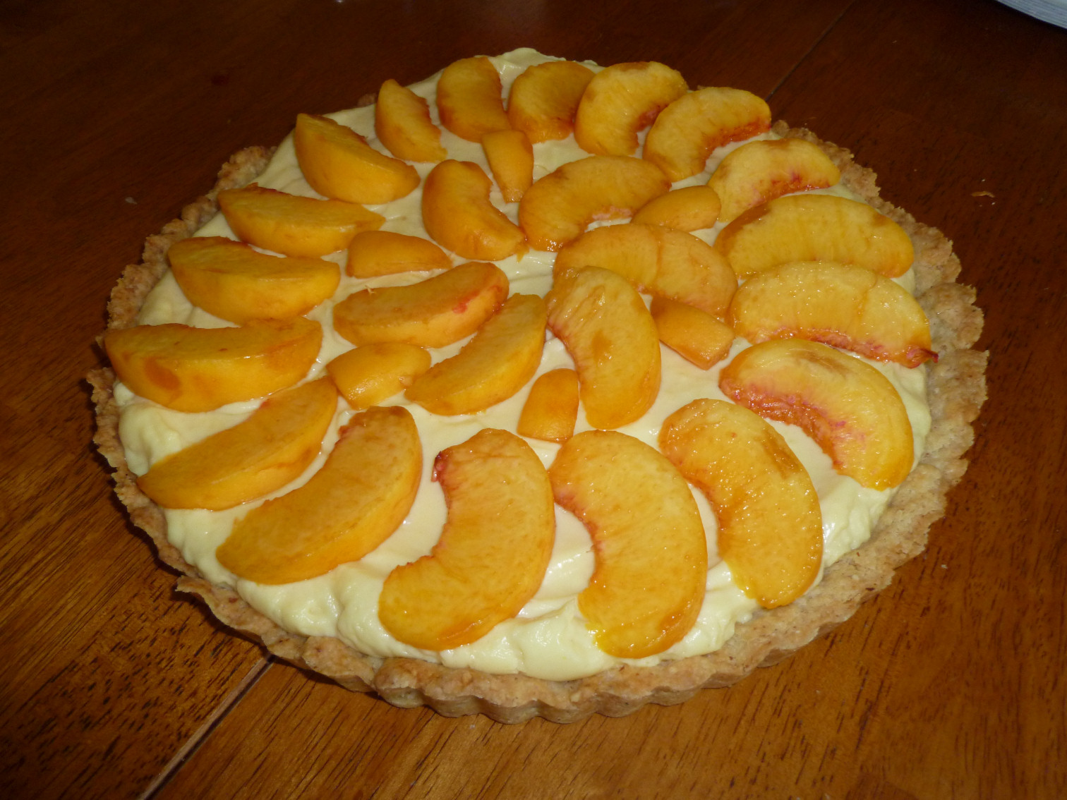 Peaches 'n Honey Cream Tart
