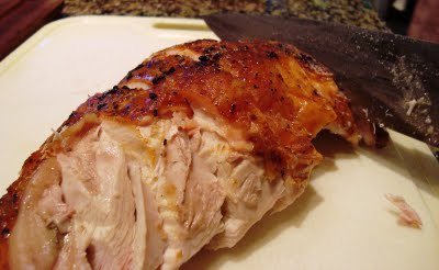 Roast turkey, Brie, cranberry sandwich on walnut bread