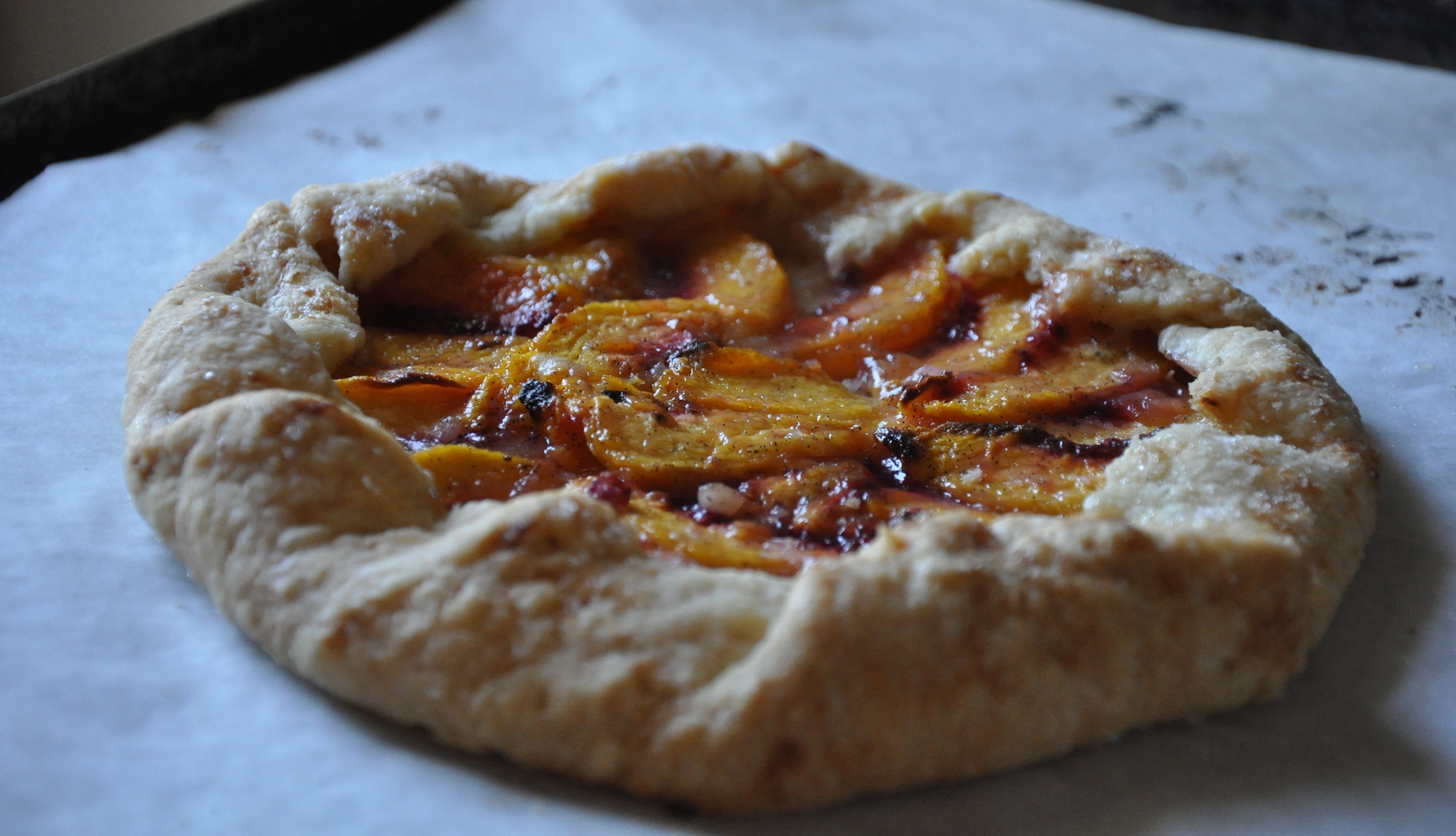 Mini Rustic Peach Tart
