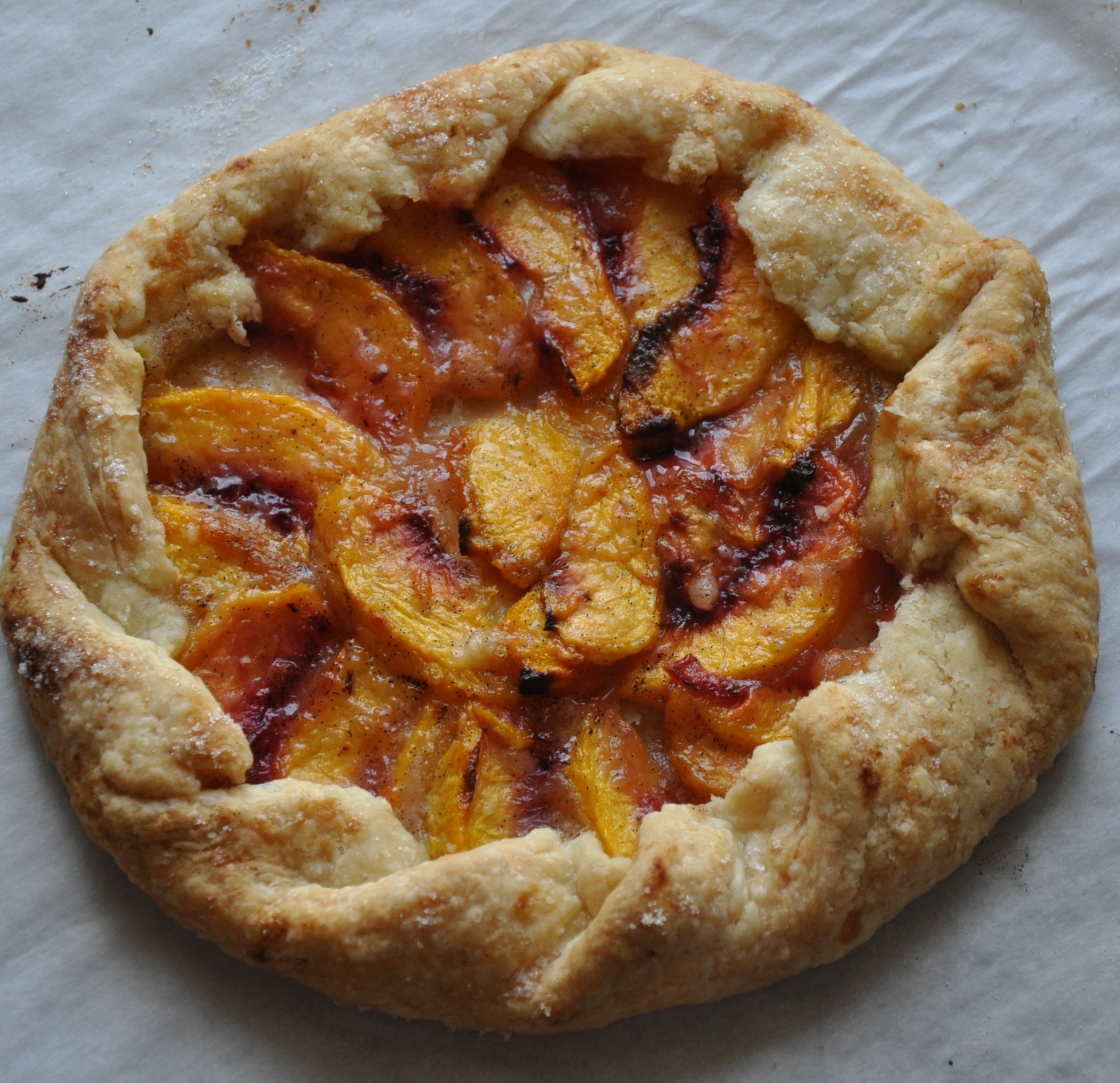 Mini Rustic Peach Tart