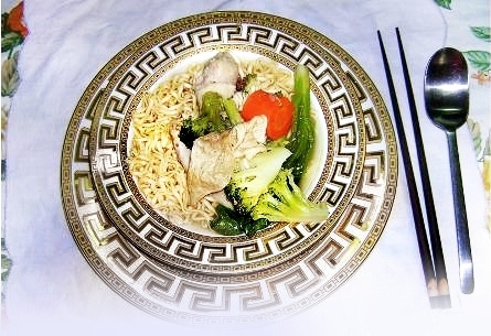 CHICKEN NOODLE SOUP WITH VEGGIES