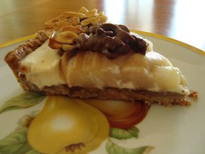 Pear and Nutella Tart with Maple Almond Brittle