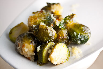 Parmesan-Crusted Brussels Sprouts