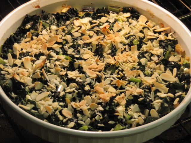 Gingery Kale Gratin