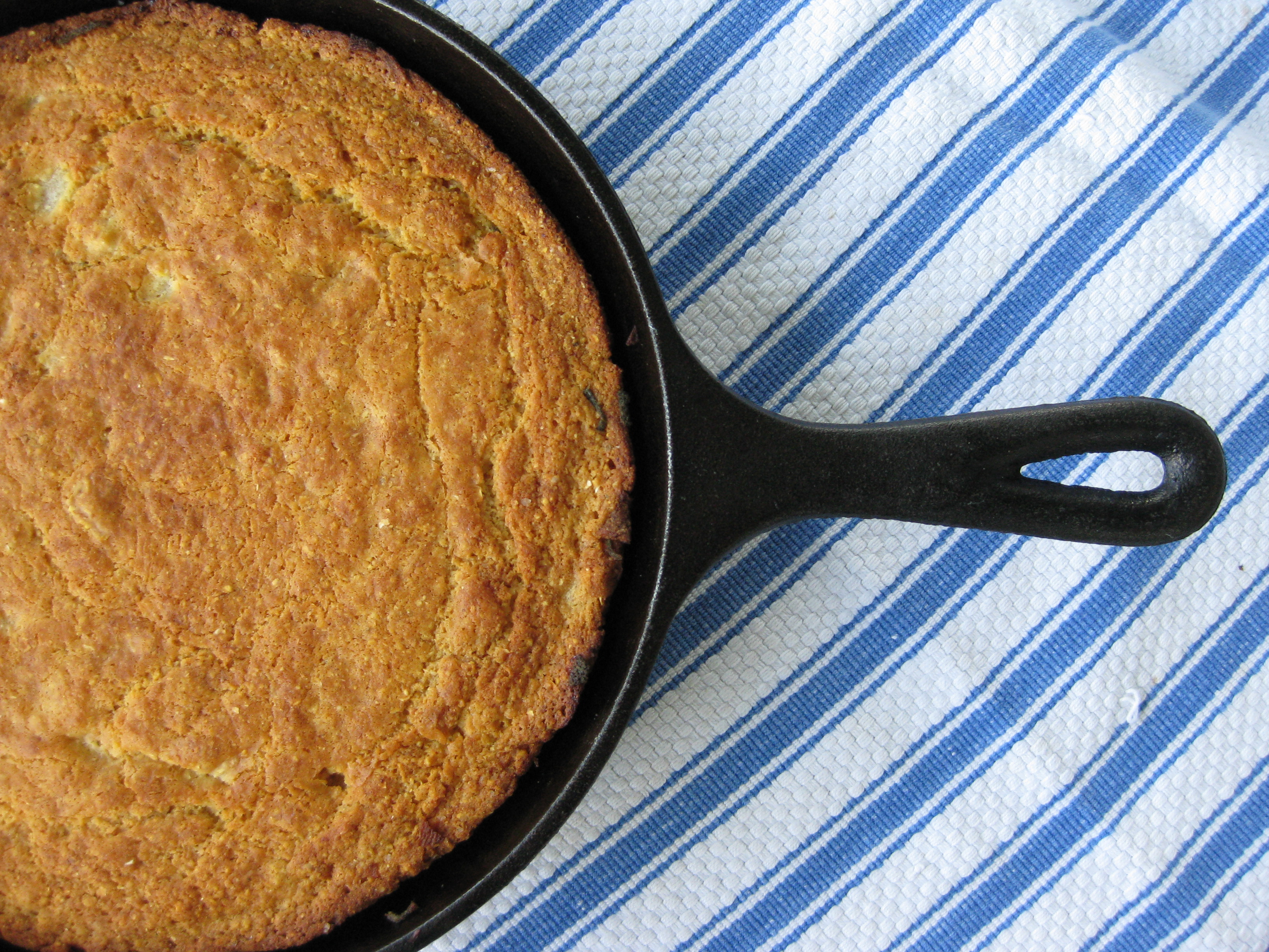 Southern Cornbread with Buttered Pears