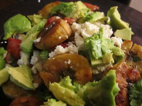 Plantain and Black Bean Salad